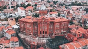 Vista aérea del Liceo Griego Ortodoxo