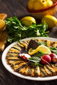 pan fried anchovyb