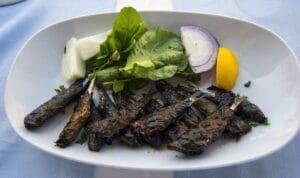 plato tipico de sardinas de canakkale