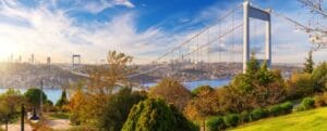 Puente de Fatih Sultan Mehmet vista desde Otağtepe